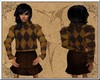 #Brown Sweater&Skirt