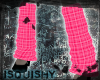 S] Pink Plaid Socks