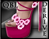 Pink Flower Heels