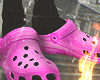 pink  crocs