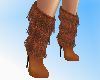 suede Fringed boots