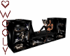 Bookshelf w pos pvc blk