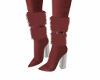 E*  Fur Boots /red