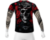 Red Rose + Skull Shirt