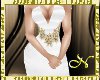 SexyGold & WhiteWed Gown