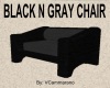 BLACK N GRAY CHAIR