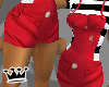 Red overall shortsw/top