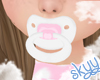 Pink and White Paci