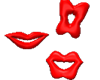 Kissing Lips Sticker