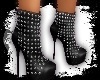 Black spiked boots