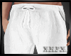 -X K- Linen Pants White