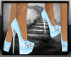 J* Blue n Silver Heels