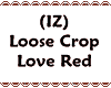 (IZ) Crop Love Red