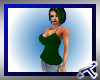 *S* Frilly Tank Green 1