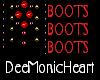 JEWELED BOOTS blk Red