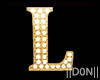 L Letters Gold Lamps