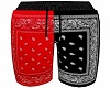 Bandana Shorts RedBlack