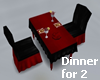 Dinner table for 2