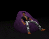 [bu]Purple Lazy Beanbag