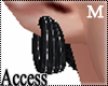 A.Romeo Black Earrings M