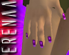 ~ e ~ punky purple nails