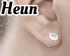 white ear plug small
