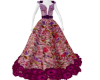 floral red carpet dress