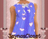 *J* Blue Hearts Flat Top