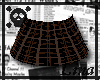 Black/Orange Plaid Skirt