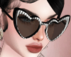 Heart Shades W/B