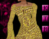 BM Gold Crochet Dress