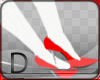 [D]Heels.W/Sock`Red