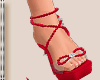 Red Pearl Heels