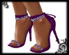 Purple diamond heels