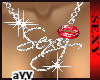 Sexy RedLip Necklac