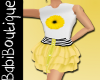 Kids Yello Flower Dress