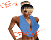 ~F2U~Blue Flaming Top