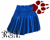 Blue Silk & Lace skirt