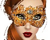 >Golden Macrame Mask<