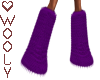 hot fur boots purple