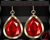 [L] Gold Ruby Earrings