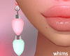 Pink Christmas Earrings