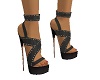 Black heels w/ gold heel