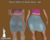 Steel Blue Mini Skirt BF