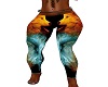 flame wolf pants