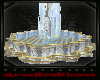 silver and gold fountain