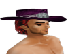 purple hat red hair
