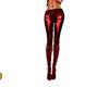 [T] Red leather pants wi