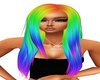Avril Long Rainbow Hair