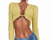 Short Sweater Yellow